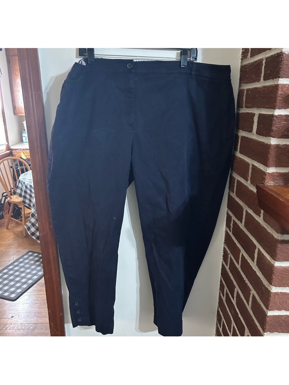 Talbots Size 24W The Perfect Crop Navy Pants